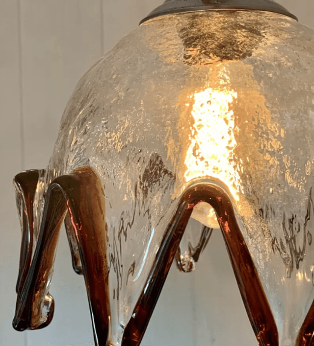 Grande suspension verre murano Mazzega