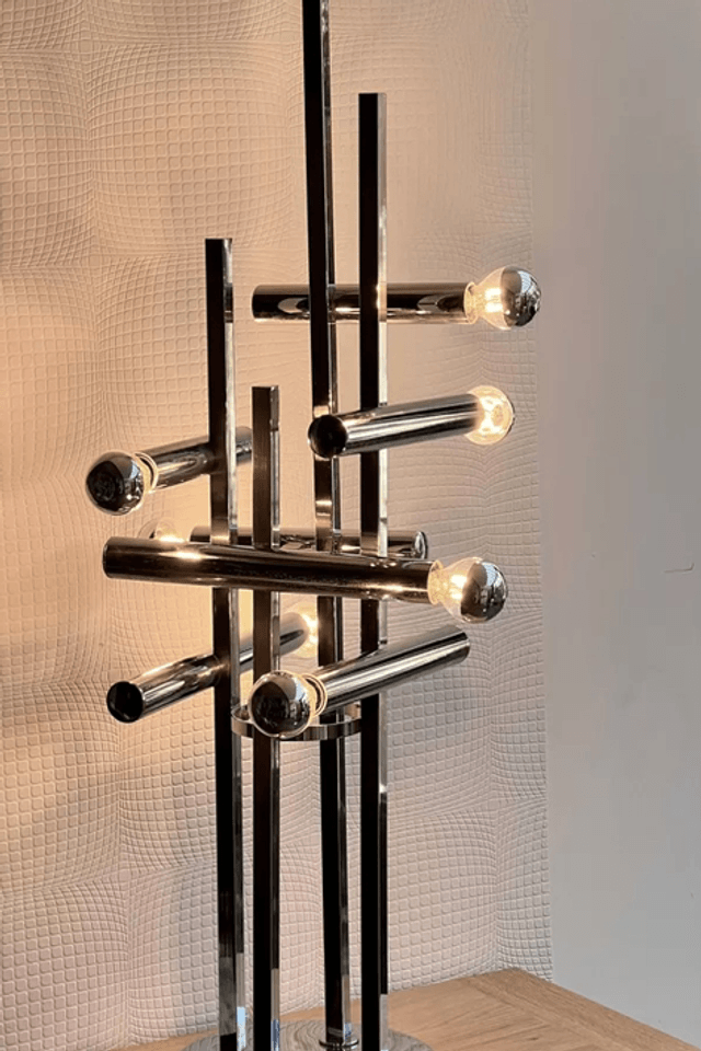 Grande lampe à poser 70’ série Metric design G.Sciolari