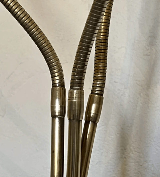 Lampadaire vintage 3 branches flexibles