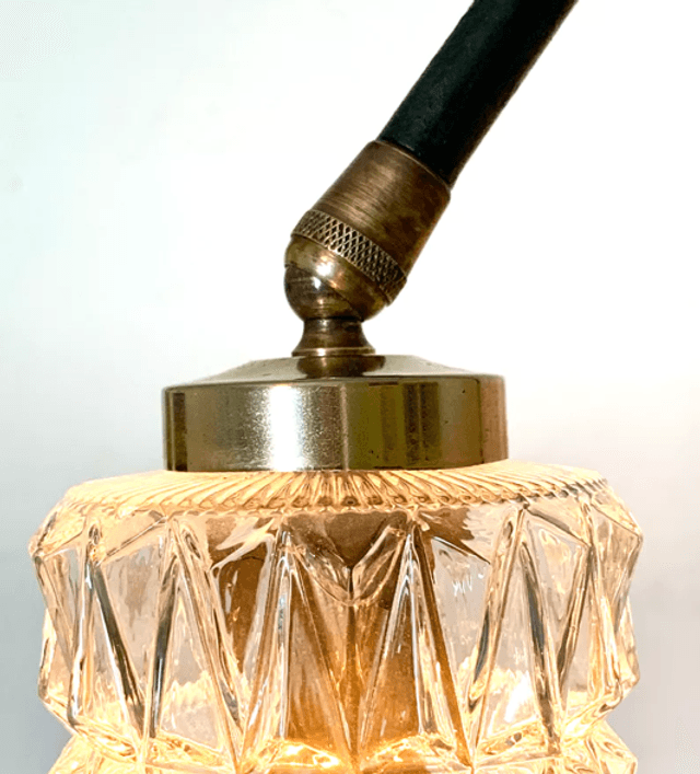Lampadaire Arlus années 50 tulipes cristal