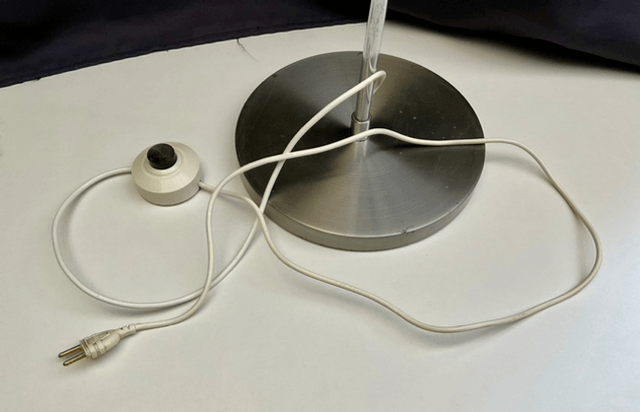 Lampadaire eye-ball 70’de style Space-Age design aluminor 