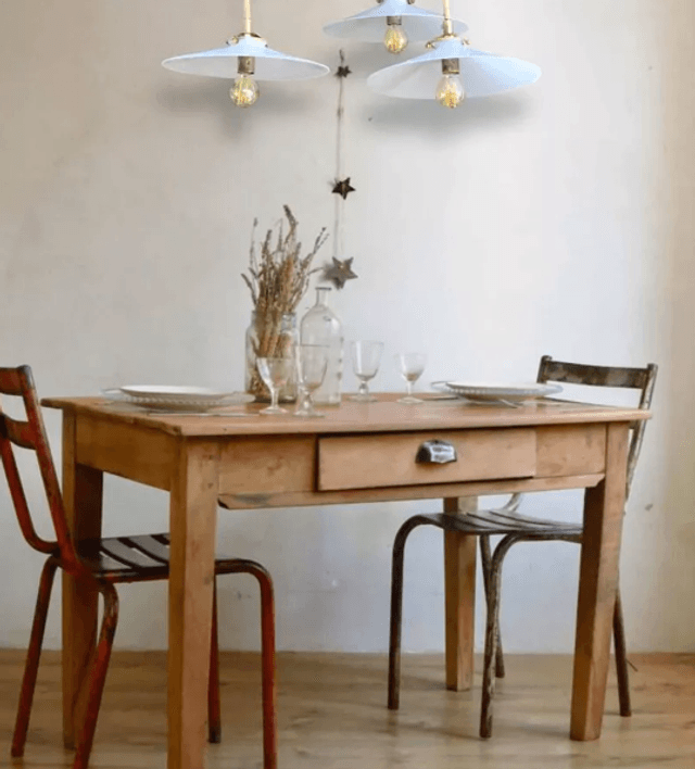 Trio d’opalines bistrot 1920 fil corde