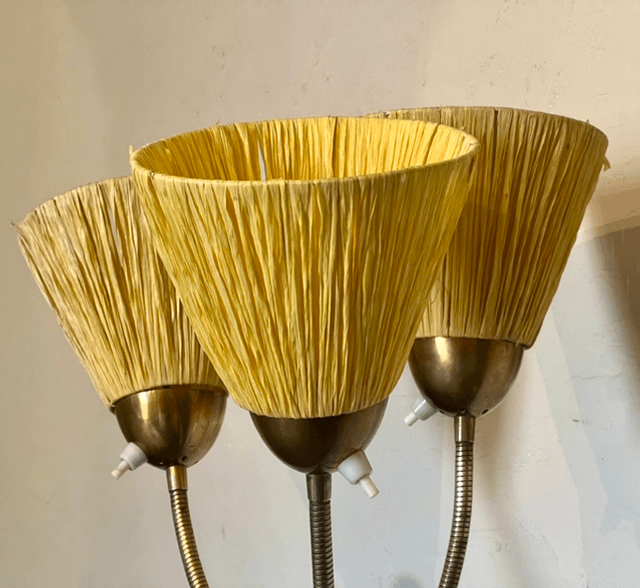 Lampadaire vintage 3 branches flexibles