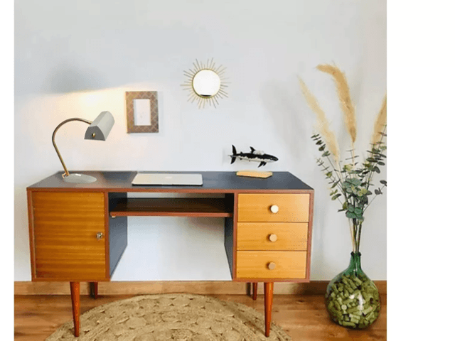 Lampe de bureau indus Aluminor type banquier notaire
