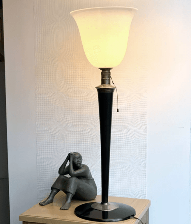 Grande lampe à poser Mazda art déco