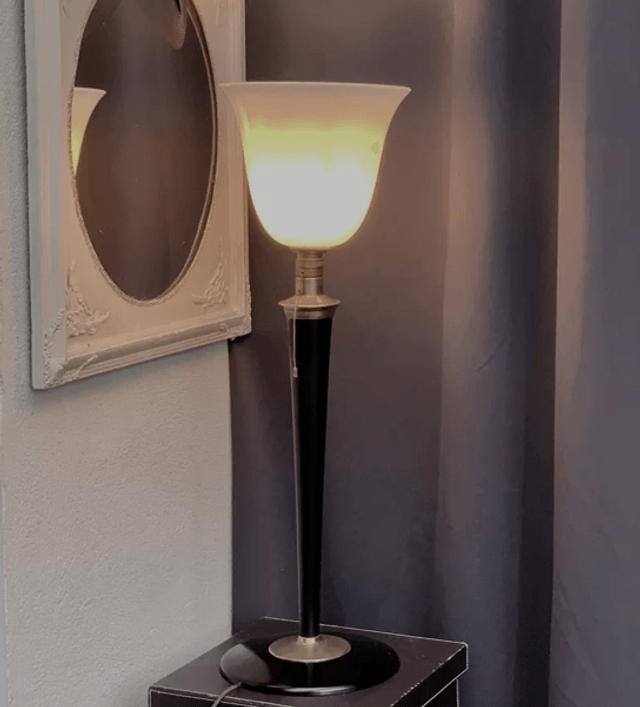 Grande lampe à poser Mazda art déco